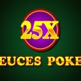25x Deuces Poker slot logo by iSoftBet at OneRush Casino