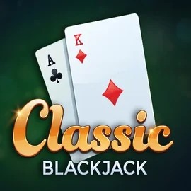 Classic Blackjack slot logo by Red Tiger Gaming at OneRush Casino