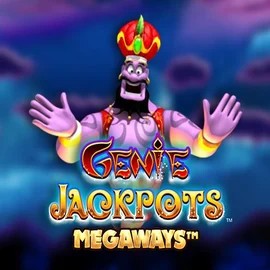 Logo of Genie Jackpots Megaways from Blueprint Gaming at OneRush Casino