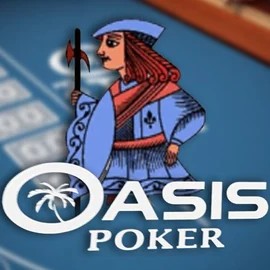 Oasis Poker slot visual from Nucleus Gaming available on onerushkasino.com.se